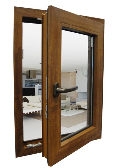 American High-End Villa Top Quality Durable Aluminum Wood Window with Double Glazing, Best Quality of Aluminum Wooden Windows - China Alu Wood Window, Alu Wood Windows - Doorwin Group Windows & Doors