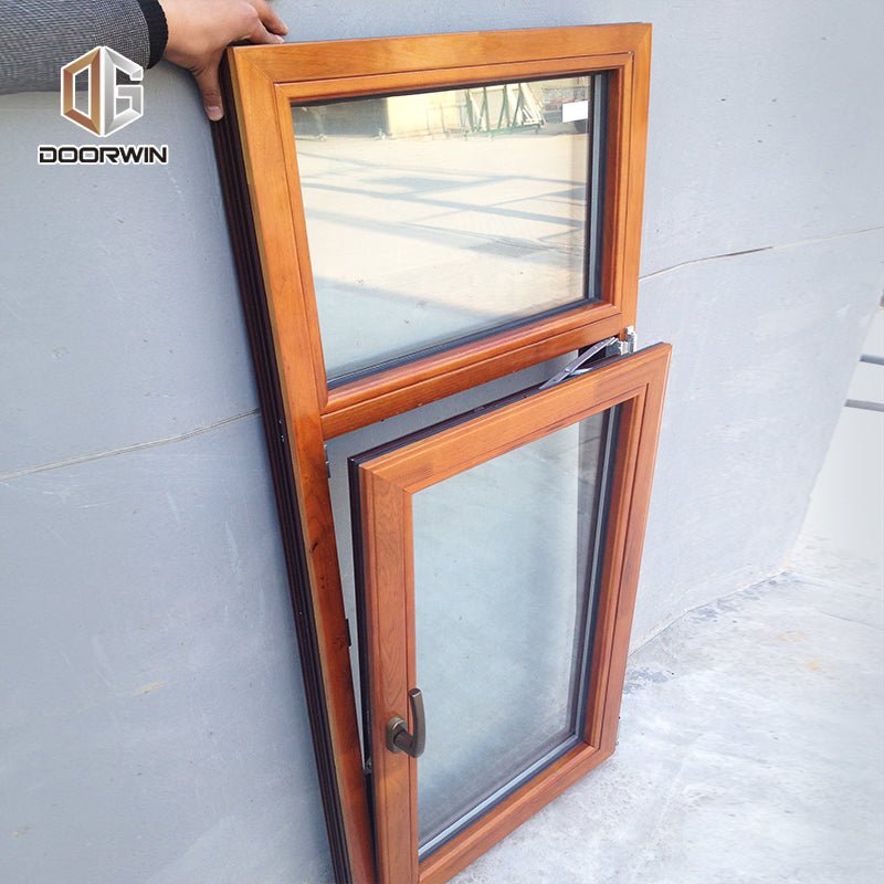 American Imported Oak Wood Aluminum Clad Tilt Turn Window - Doorwin Group Windows & Doors