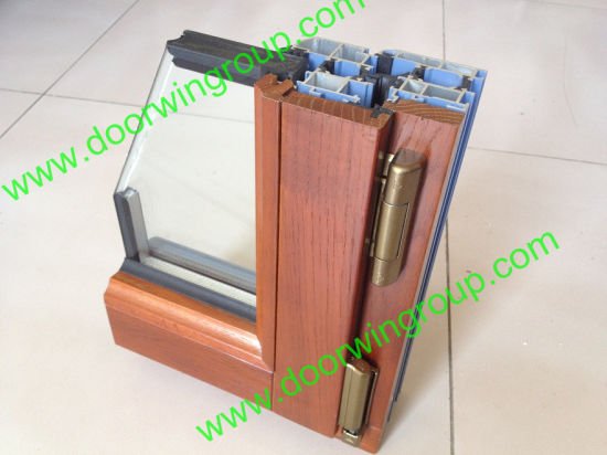 American Oak Wood Aluminum Windows with Double Glazing - China Wood Aluminum, Wood Aluminum Windows - Doorwin Group Windows & Doors