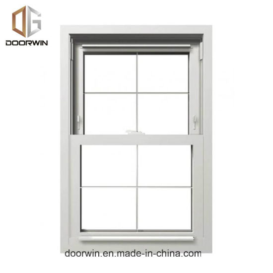 American Single Hung Thermal Break Aluminum Window, Double Hung Window, Sliding Sash Window - China White Glass Window and Door, White Window - Doorwin Group Windows & Doors