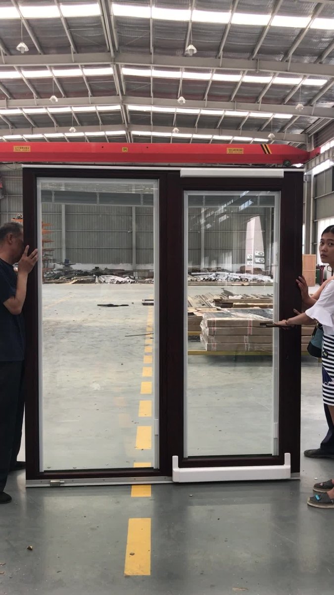 American standard sliding windows and doors aluminum glazed insulated door with fiberglass flyscreen - Doorwin Group Windows & Doors