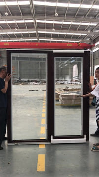 American standard sliding windows and doors aluminum glazed insulated door with fiberglass flyscreen - Doorwin Group Windows & Doors