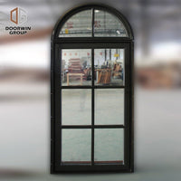 American-Style-Casement-Window-With-Foldable Crank Handle, Round-Top Window - Doorwin Group Windows & Doors
