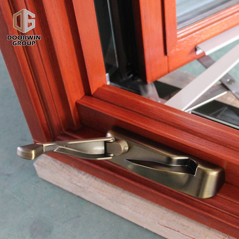 American-Style-Casement-Window-With-Foldable Crank Handle, Round-Top Window - Doorwin Group Windows & Doors