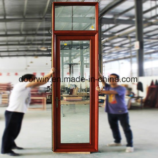 American-Style-Hinged-Door-with-Fixed-Lite - China Commercial Storefront Door, Custom Front Doors - Doorwin Group Windows & Doors
