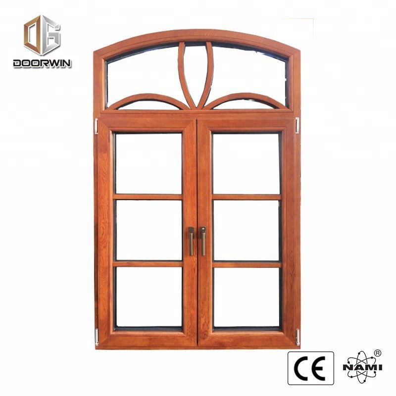 American style prehung arched casement with colonial bars inward opening french windowsby Doorwin - Doorwin Group Windows & Doors