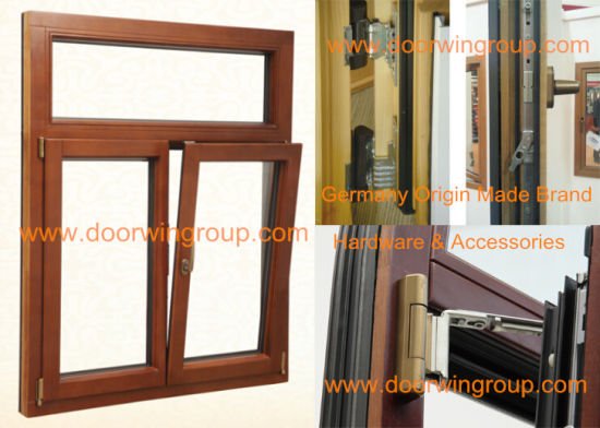 Anodized Exterior Aluminum Frame, Wooden Windows with Aluminum Cladding From Outside, Chinese Quality Window - China Wood Window, Aluminum Window - Doorwin Group Windows & Doors