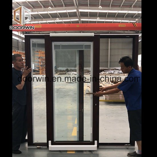 Anodizing Aluminum Solid Teak&Oak Wood Patio Glass Door - China Aluminum Patio Door, Wood Patio Door - Doorwin Group Windows & Doors