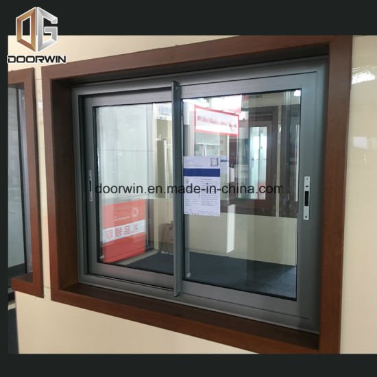 Anodizing Black Color Aluminium Sliding Window with Flyscreen - China Aluminum Horizontal Sliding Window, Aluminium Window - Doorwin Group Windows & Doors