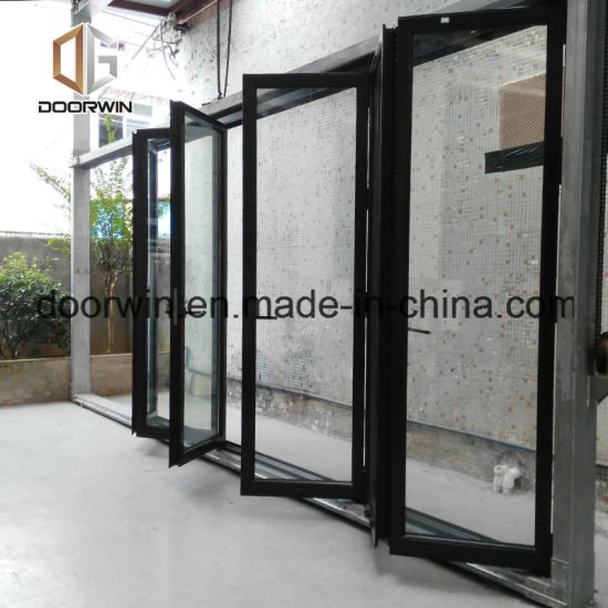 Anodizing Silver Double Glazed Aluminium Bifold Windows - China Aluminum Bifold Glass Window, Aluminum Bifolding Windows - Doorwin Group Windows & Doors