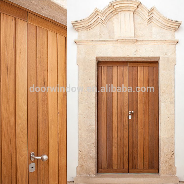 antique main door design China market teak wood double entry doorby Doorwin - Doorwin Group Windows & Doors
