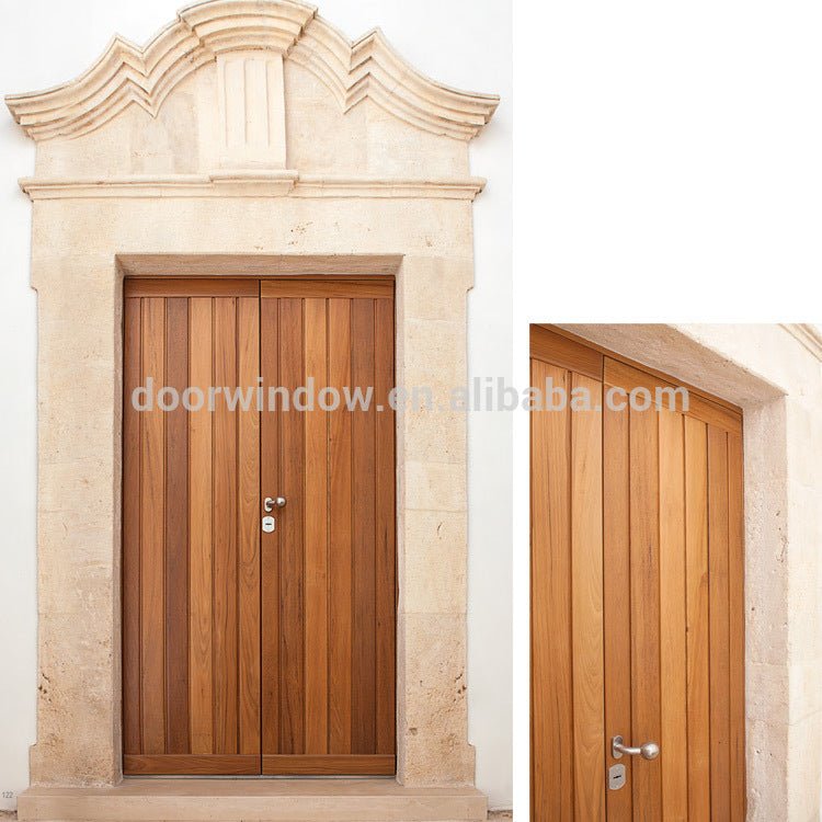 antique main door design China market teak wood double entry doorby Doorwin - Doorwin Group Windows & Doors