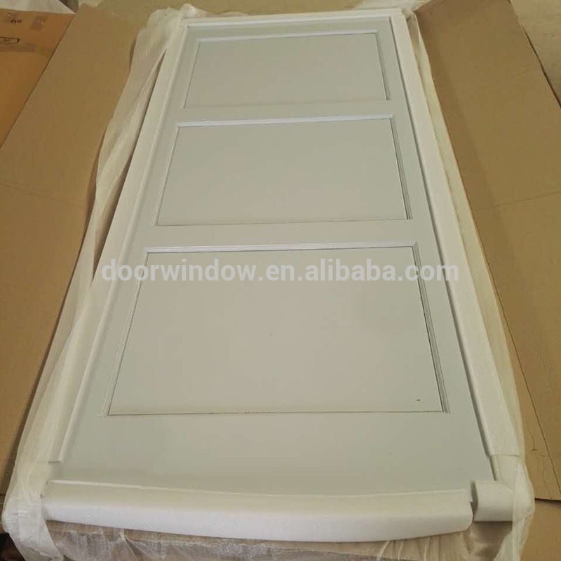 Antique White Large X Brace Bi-Parting Barn Door For Living Room With Sliding Door Hardware by Doorwin - Doorwin Group Windows & Doors