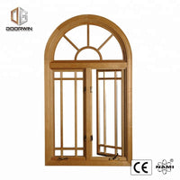 Arch Wood Grain Aluminium Swing Window Sound proof crank top hinged awning Round Windows by Doorwin on Alibaba - Doorwin Group Windows & Doors