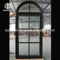 Arch Wood Grain Aluminium Swing Window Sound proof crank top hinged awning Round Windows by Doorwin on Alibaba - Doorwin Group Windows & Doors