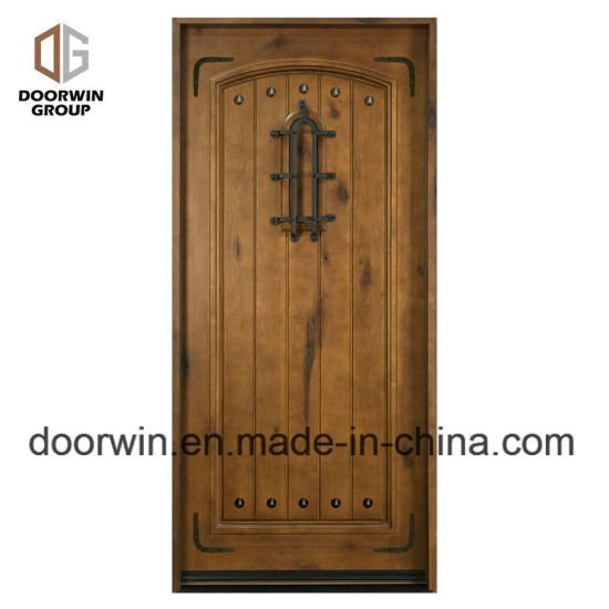 Arched Decorative Wrought Iron Clavos Exterior Doors French Door Front Door for Home - China Entry Door, French Entry Door - Doorwin Group Windows & Doors
