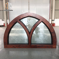 arched fixed transom windows with carved glass - Doorwin Group Windows & Doors