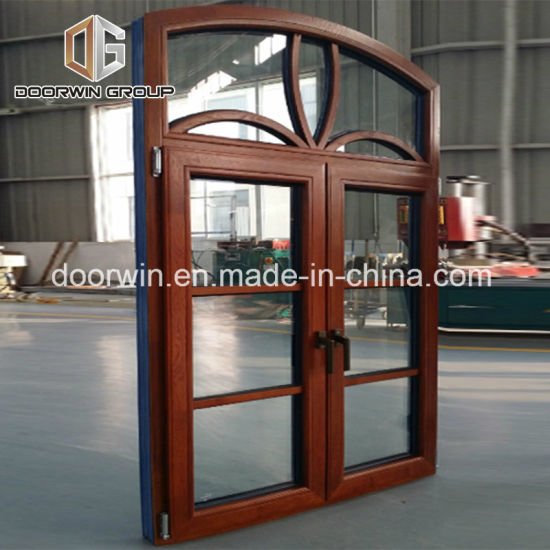 Arched Thermal Break Aluminum Window with Wood Cladding From Inside - China Glass Window Round, Half Round Aluminum - Doorwin Group Windows & Doors