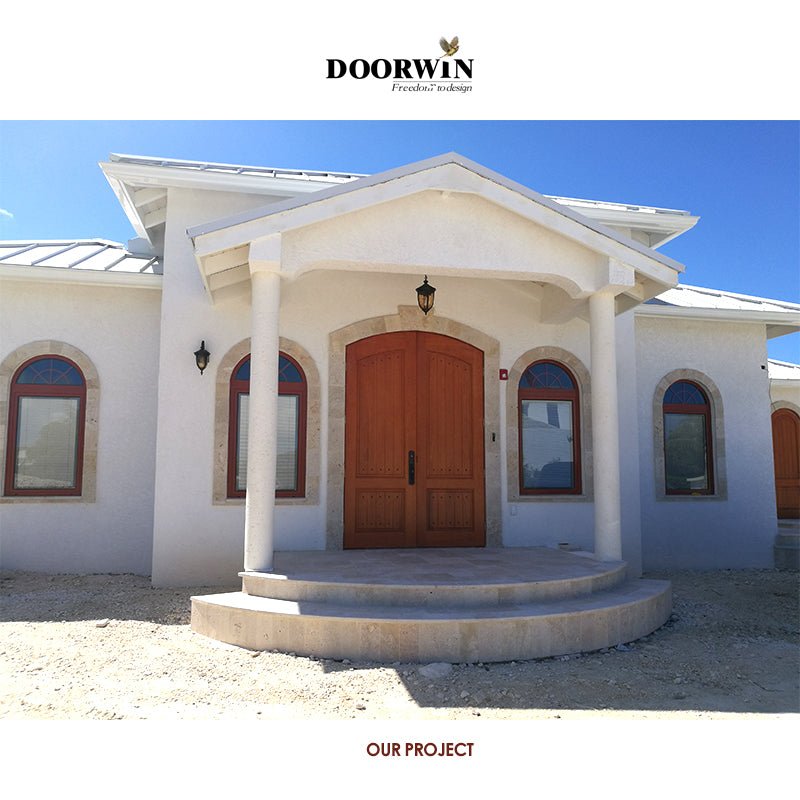 Arched Top Window with built-in shutter grills design pictures grilles grill-iron photos by Doorwin on Alibaba- ARCHITECT SERIES - Doorwin Group Windows & Doors