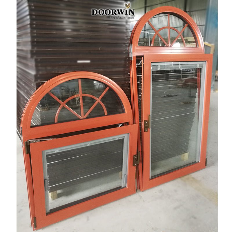 Arched Top Window with built-in shutter grills design pictures grilles grill-iron photos by Doorwin on Alibaba- ARCHITECT SERIES - Doorwin Group Windows & Doors