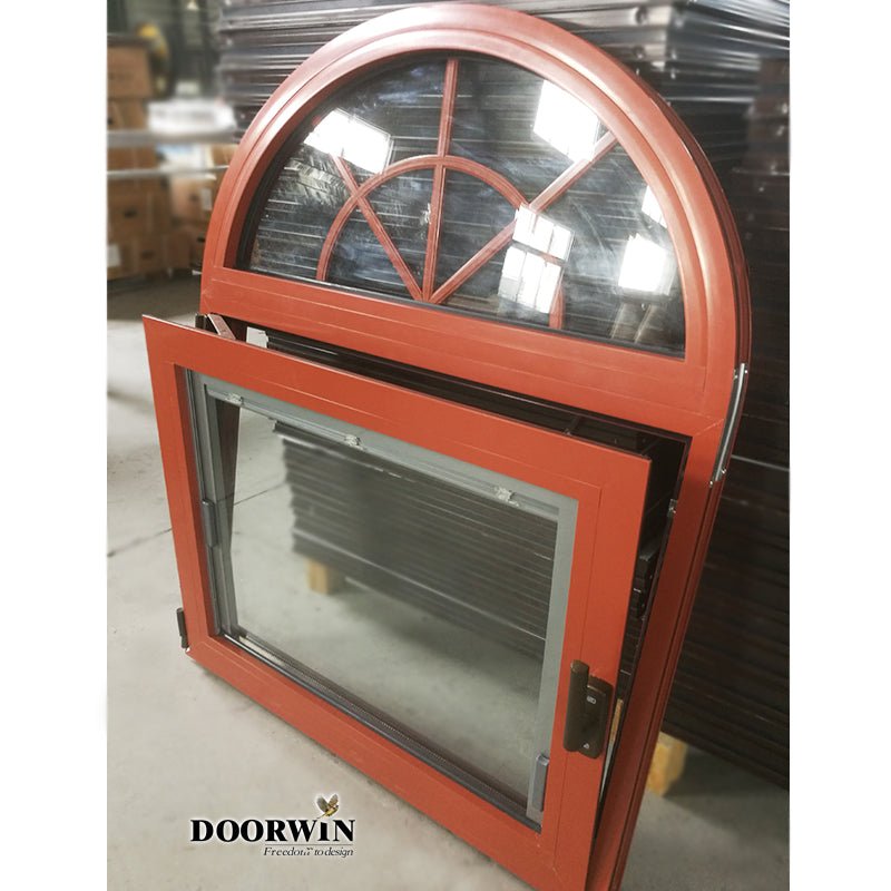 Arched Top Window with built-in shutter grills design pictures grilles grill-iron photos by Doorwin on Alibaba- ARCHITECT SERIES - Doorwin Group Windows & Doors