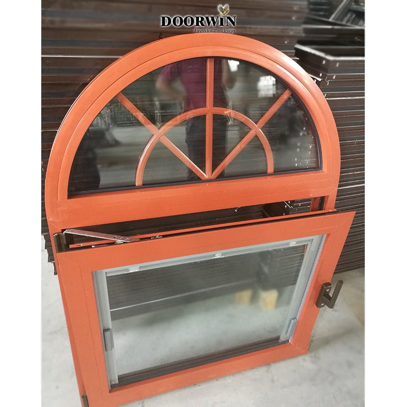 Arched Top Window with built-in shutter grills design pictures grilles grill-iron photos by Doorwin on Alibaba- ARCHITECT SERIES - Doorwin Group Windows & Doors