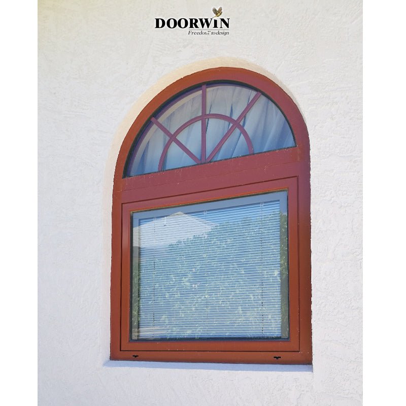 Arched Top Window with built-in shutter grills design pictures grilles grill-iron photos by Doorwin on Alibaba- ARCHITECT SERIES - Doorwin Group Windows & Doors
