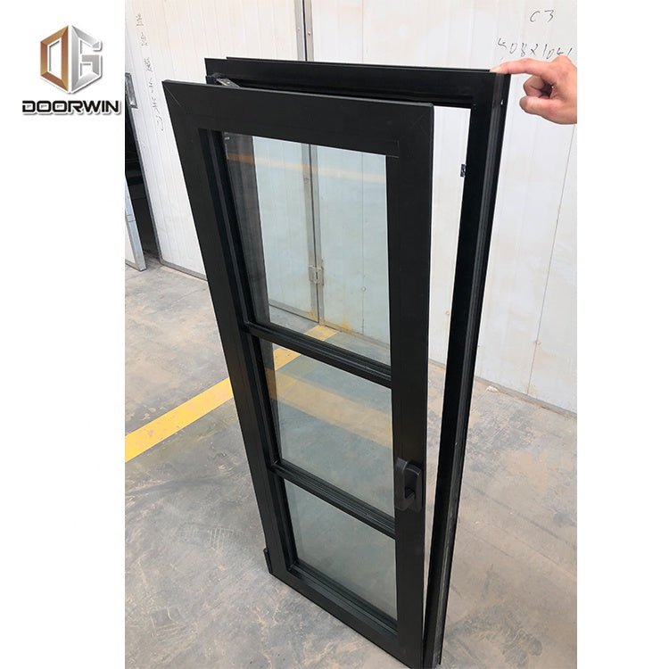 Atlanta best selling black extruded aluminum tilt and turn commercial window for saleby Doorwin - Doorwin Group Windows & Doors