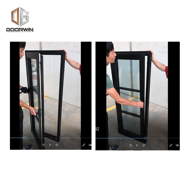 Atlanta best selling black extruded aluminum tilt and turn commercial window for saleby Doorwin - Doorwin Group Windows & Doors