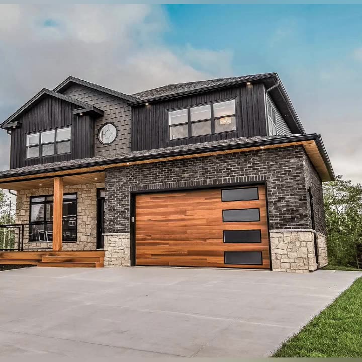 Automatic combined garage door with high quality and high anti-theft performance garage lift door - Doorwin Group Windows & Doors