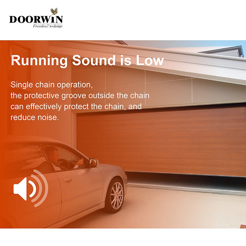 Automatic combined garage door with high quality and high anti-theft performance garage lift door - Doorwin Group Windows & Doors