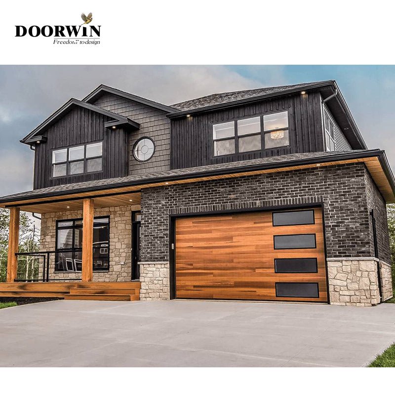 Automatic combined garage door with high quality and high anti-theft performance garage lift door - Doorwin Group Windows & Doors