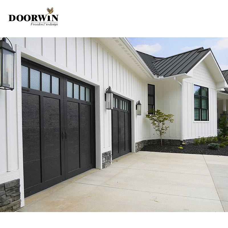 Automatic combined garage door with high quality and high anti-theft performance garage lift door - Doorwin Group Windows & Doors