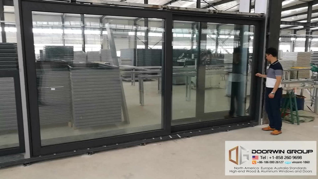 automatic hanging glass sliding door by Doorwin on Alibaba - Doorwin Group Windows & Doors