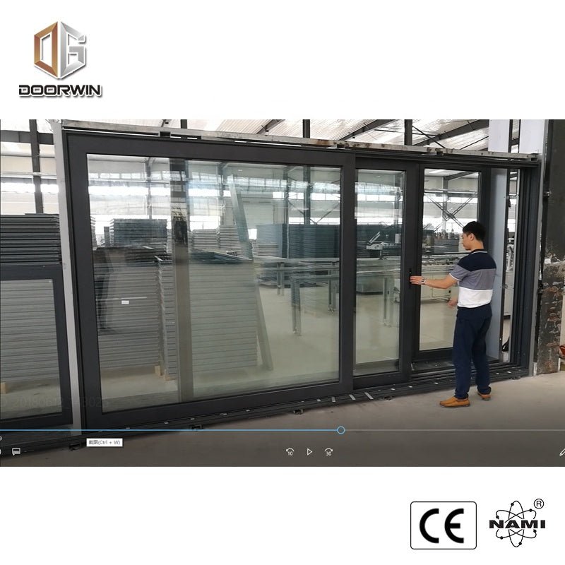 automatic large burglar proof designs aluminium glass lift sliding doors by Doorwin on Alibaba - Doorwin Group Windows & Doors