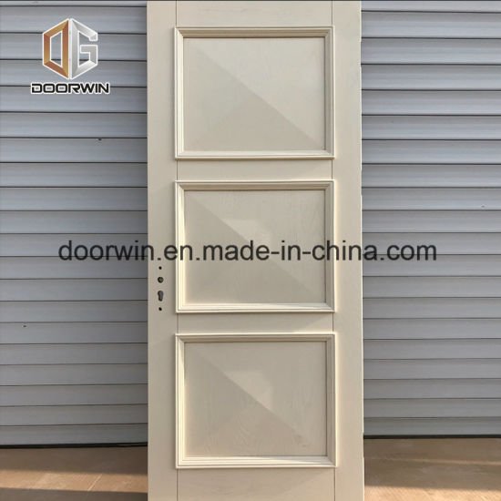 Best Price Offer Wood Door Pictures of Comfort Room Design Door with Flat Panel - China Oak Entry Door, Wood Door Pictures - Doorwin Group Windows & Doors