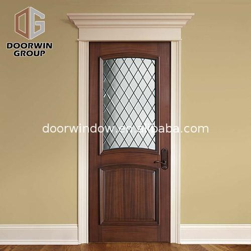 Best sale hardwood door with glass manufacturers half wood - Doorwin Group Windows & Doors