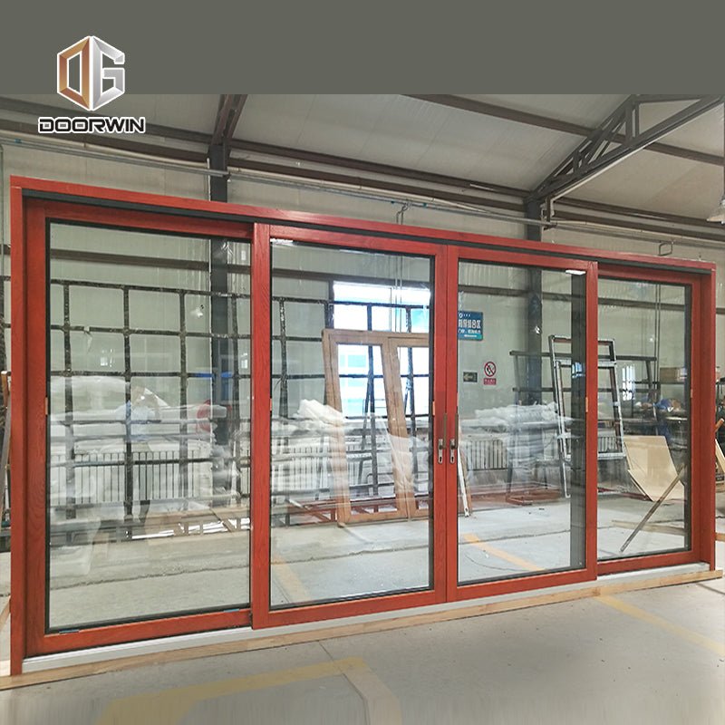 Best sale indoor slide glass panel lift doors external wooden patio - Doorwin Group Windows & Doors