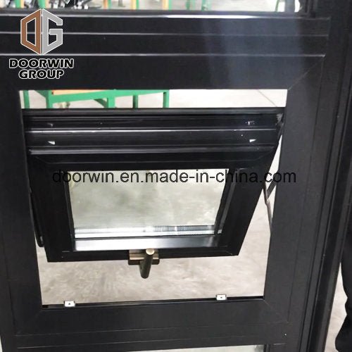 Black Color Thermal Break Aluminum Awning Window with Double Glass - China European Windows, Exterior Paneling - Doorwin Group Windows & Doors
