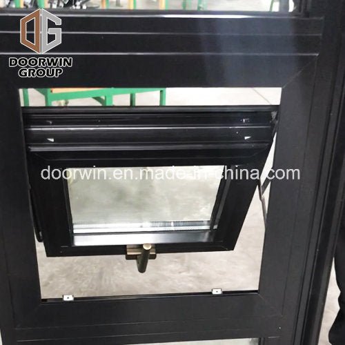 Black Thermal Break Aluminum Awning Window with Powder Coating Paint Color - China Double Glazing Aluminum Windows, Double Glazing Casement Windows - Doorwin Group Windows & Doors