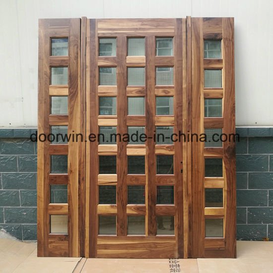 Black Walnut Solid Wood Main Door Designs with Ce Certificate Glass and Sidelight - China Door, Solid Wood Door - Doorwin Group Windows & Doors