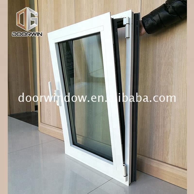 Boston 10mm tempered glass window 2 panels opening aluminum casement windows by Doorwin - Doorwin Group Windows & Doors