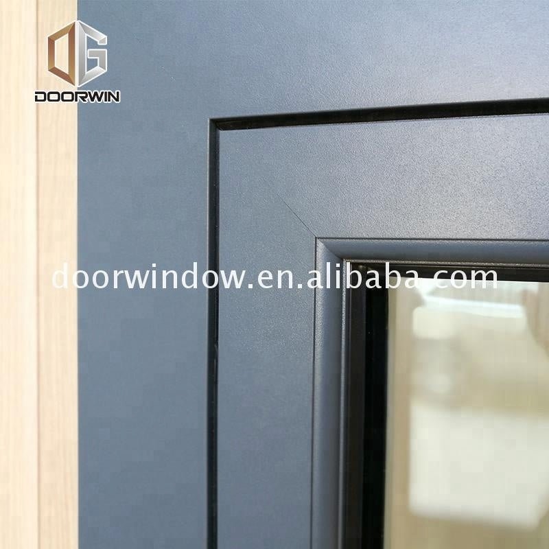 Boston 10mm tempered glass window 2 panels opening aluminum casement windows by Doorwin - Doorwin Group Windows & Doors