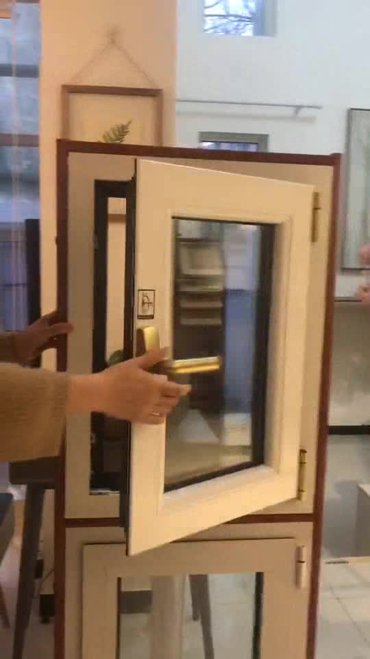 Boston 10mm tempered glass window 2 panels opening aluminum casement windows by Doorwin - Doorwin Group Windows & Doors