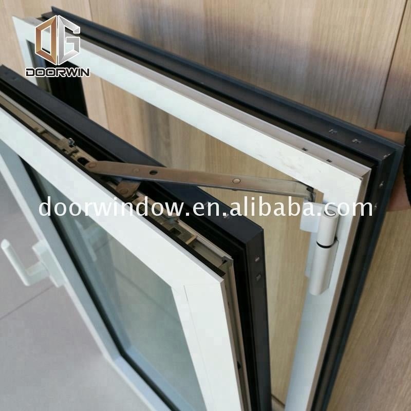 Boston 10mm tempered glass window 2 panels opening aluminum casement windows by Doorwin - Doorwin Group Windows & Doors