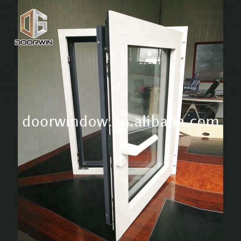 Boston 10mm tempered glass window 2 panels opening aluminum casement windows by Doorwin - Doorwin Group Windows & Doors