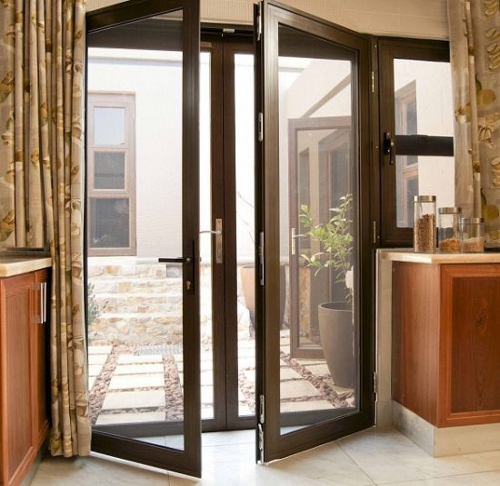 Bronze Color Thermal Break Aluminum Patio Door for Europe Villa - China Aluminum Door, Aluminum Patio Door - Doorwin Group Windows & Doors