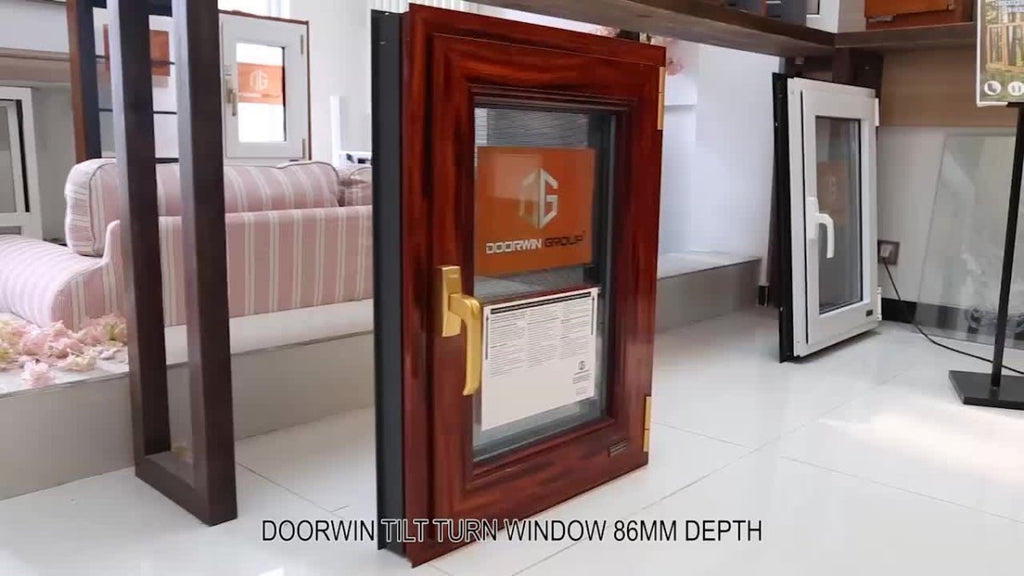 burglar proof Tilt up and turn aluminum casement window - Doorwin Group Windows & Doors