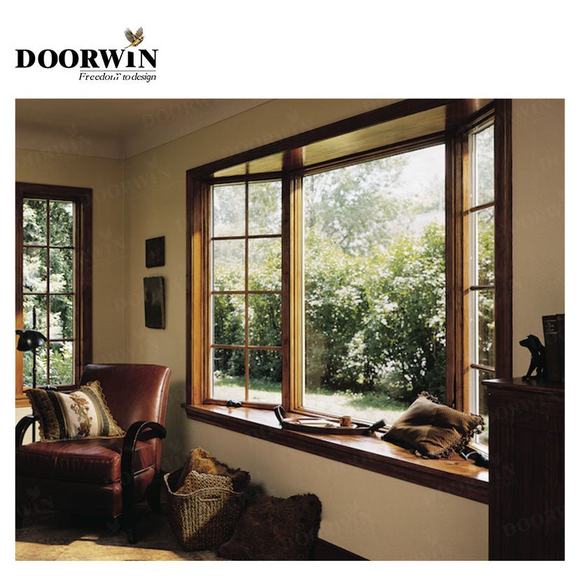 California Aluminum Clad Wood Bay & Bow Window Excellent Performance on The Heat-Insulation, Sound Proof, and Air Tightness - China Solid Oak Wood Window, Casement Window - Doorwin Group Windows & Doors