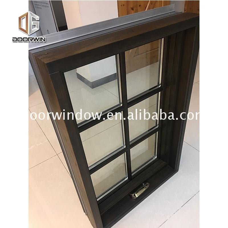 California hot selling 3 glass wood hand crank out windows - Doorwin Group Windows & Doors